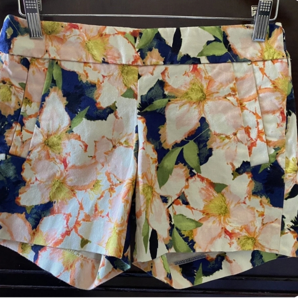J. Crew Floral High Waist Shorts